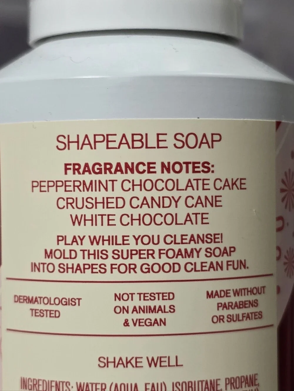 Bath Body Works Peppermint Bark Truffle Shapeable Soap & Body Cream Set NEW RARE